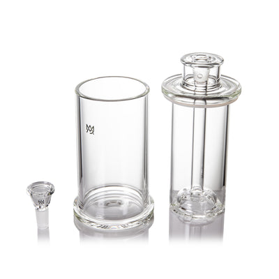 MJ Arsenal Piston Gravity Bong with removable slide and disc percolation system for smooth hits.