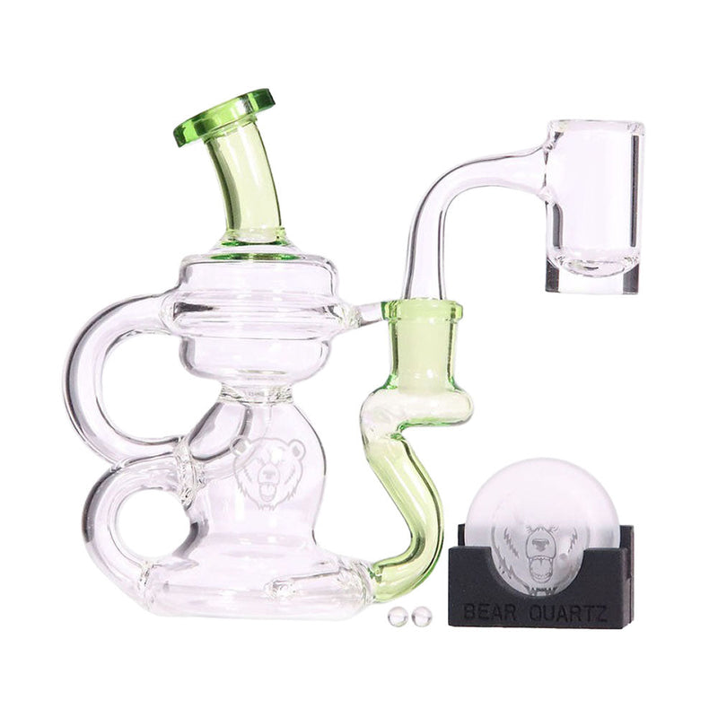 Bear Quartz BQ Cycler Recycler Dab Rig Box Set | 5.5" | 14mm F - Cheapnotic