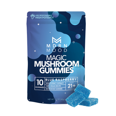 MDRN MOOD Magic Mushroom Gummies - Blue Raspberry