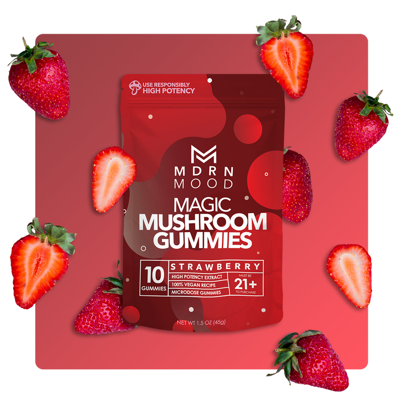 MDRN MOOD Magic Mushroom Gummies - Strawberry