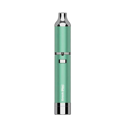 Yocan Evolve Plus Vaporizer Kit in green with built-in silicone jar and functional coil cap for efficient wax vaporization