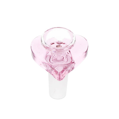 Pulsar Double Kiss Heart Glass Water Pipe - 11" / 14mm F