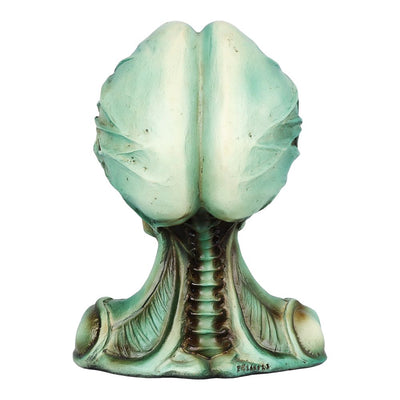 LED Alien Head Polyresin Statue - 8"
