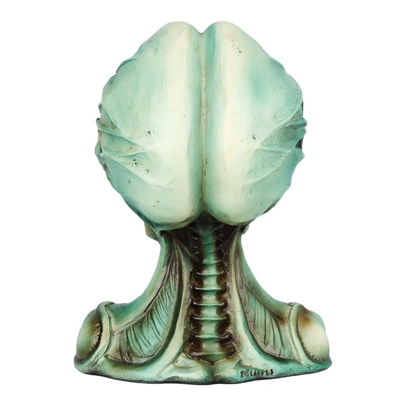 LED Alien Head Polyresin Statue - 8"