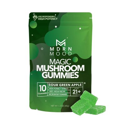MDRN MOOD Magic Mushroom Gummies - Sour Green Apple