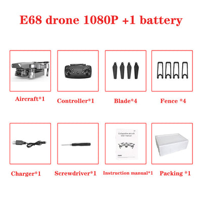 E68 Drone HD wide angle 4K - Cheapnotic